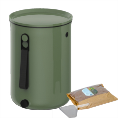 Компостер Bokashi Organko 2/9,6 л Olive Green  + Биоген 1кг