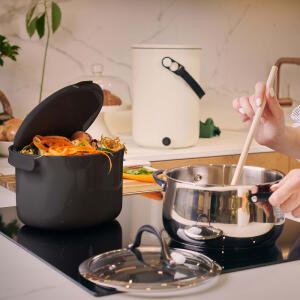 Organko Daily on a side while cooking the meal, Bokashi Organko 2 behind (2) - image - web 19860001